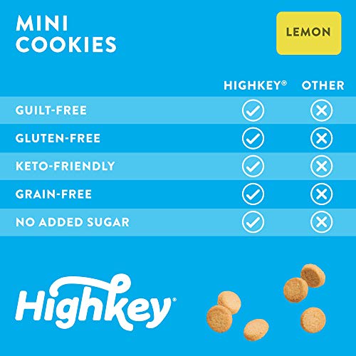 HighKey Keto Cookies - Low Carb Snacks - No Sugar Added Snack - Grain & Gluten Free Food - Healthy Foods - Paleo, Ketogenic, Diabetic Diet Friendly Sweets - Protein Cookie Dessert Treats - Lemon - Image 6