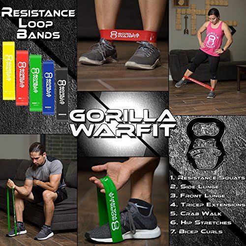 Home Workout Kit Resistance Loop Bands and Exercise Sliders Set with Bonus Jump Rope 2 Gliding Disks Core Sliders 5 Exercise Resistance Bands 1 Metal Bearings Speed Rope E-Book Included - Image 5