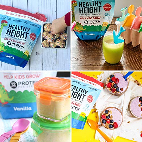 Healthy Height Kids Protein Powder (Vanilla) - Developed by Pediatricians - High in Protein Nutritional Shake to Supplement Child Growth - Contains Key Vitamins & Minerals to Gain Height & Weight - Image 5