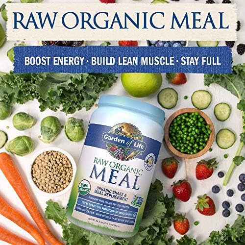 Garden of Life Raw Organic Meal Replacement Powder - Vanilla, 28 Servings, 20g Plant Based Protein Powder, Superfoods, Greens, Vitamins Minerals Probiotics & Enzymes All-in-One Meal Replacement Shake - Image 10