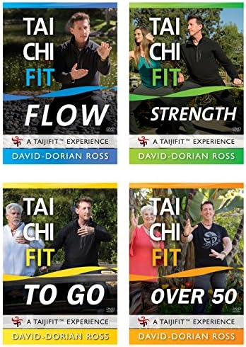 Bundle: Tai Chi Fit 4-DVD Collection with David-Dorian Ross (YMAA) Tai Chi Exercises for Beginners, Seniors, and more.